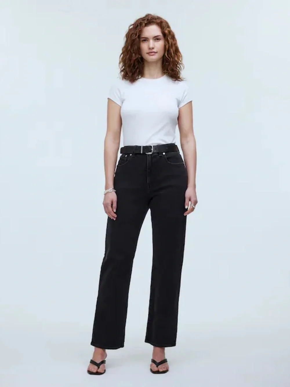 Madewell Curvy 90s Straight Leg Jeans in Belmere wash - Picture 1 of 10